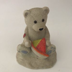 2001 A Mr Sandman Sand Sculpture Bear Figurine
